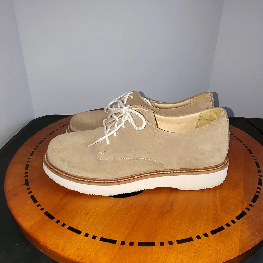 Samuel Hubbard Hubbard Free Tan Suede Derby Shoes Vibram Sole Mens M1100-004